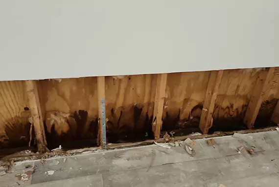 water damage in hotels